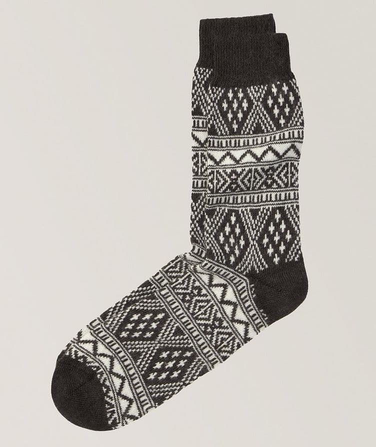 Mike Aztec Wool-Blend Socks image 0