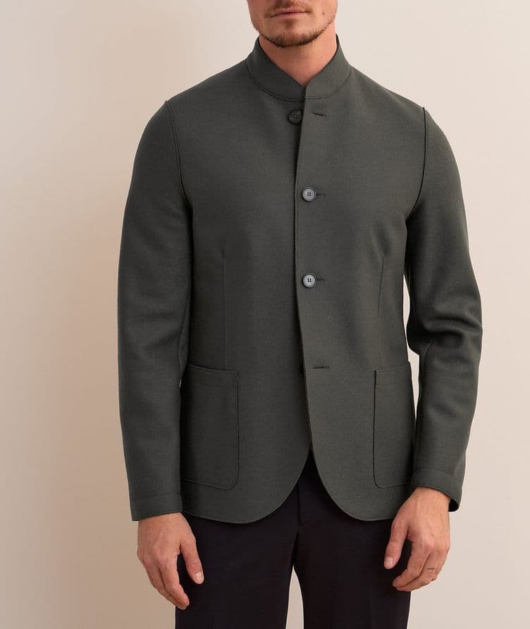 Nehru Light Pressed Virgin Wool Jacket image 1