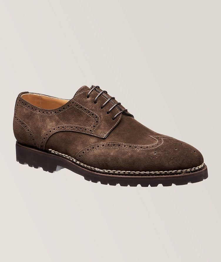 Suede Leather Brogue Derbies image 0