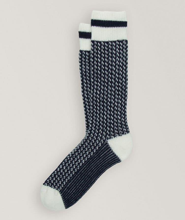 Boden Pick Stitch Wool-Blend Socks  image 0