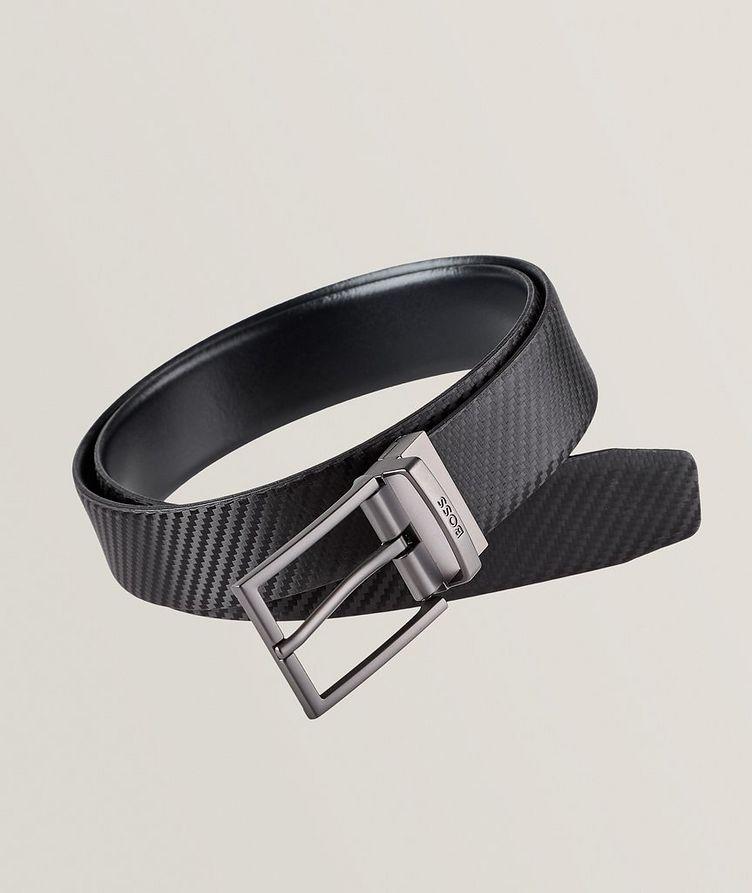 Otano Tonal Stripe Leather Belt image 0