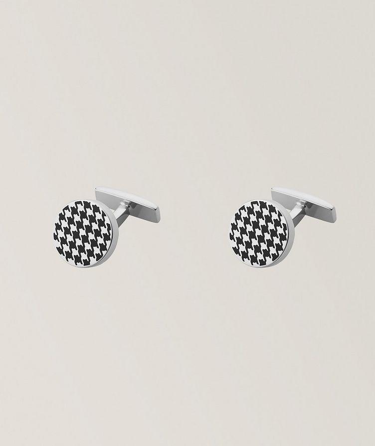 Houndstooth Round Cufflinks  image 0