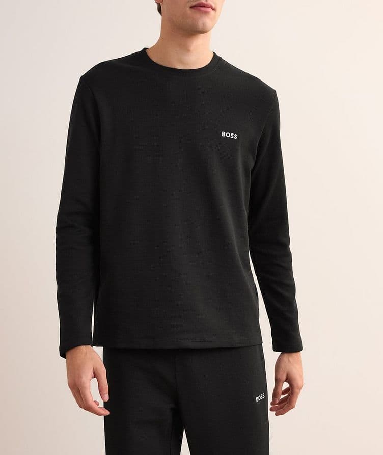 Waffle Knit Long-Sleeve T-Shirt image 1