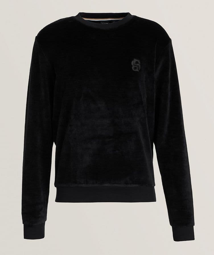 Cotton-Blend Velour Sweatshirt image 0