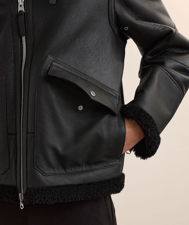 Atlas Shearling & Leather Aviator Jacket  image 4