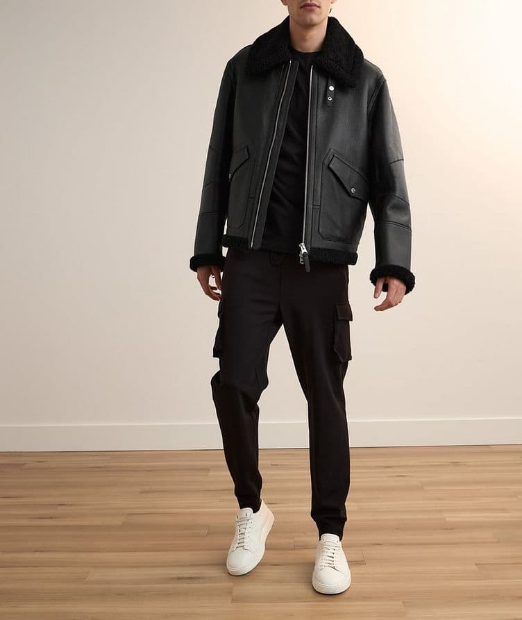 Atlas Shearling & Leather Aviator Jacket  image 5