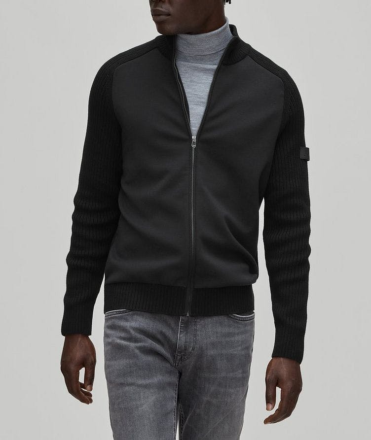 Haydono Cotton-Blend Zip-Up Sweater  image 1