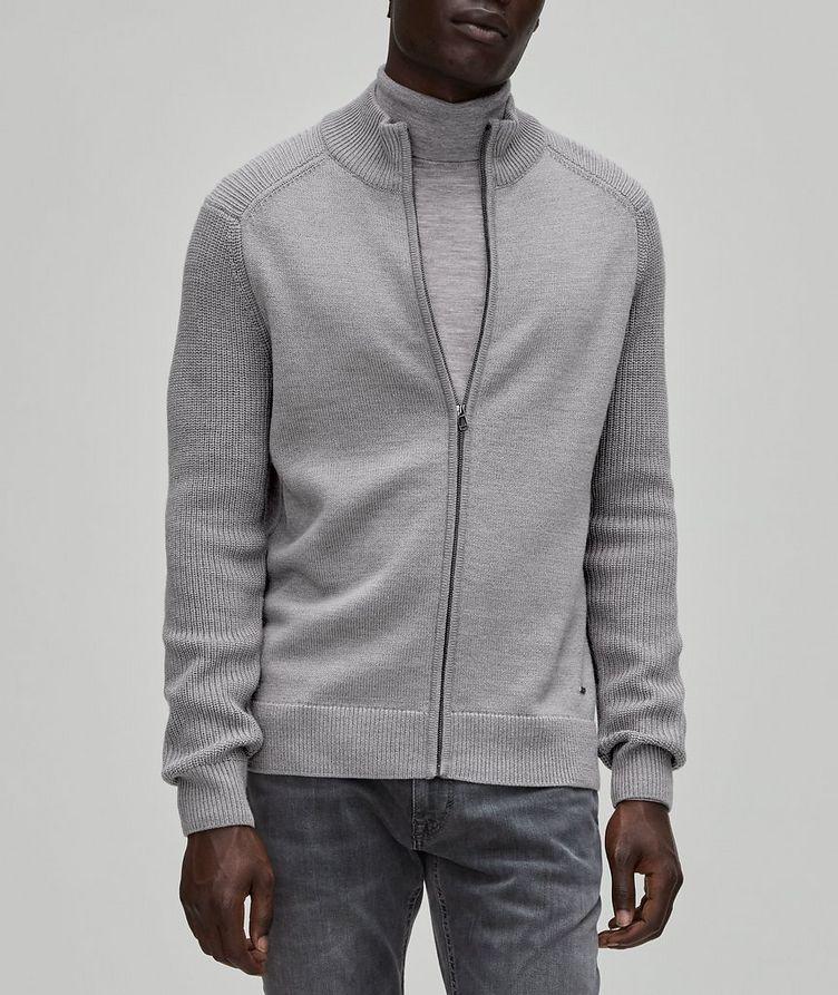 Wool-Blend Quarter-Zip Sweater image 1