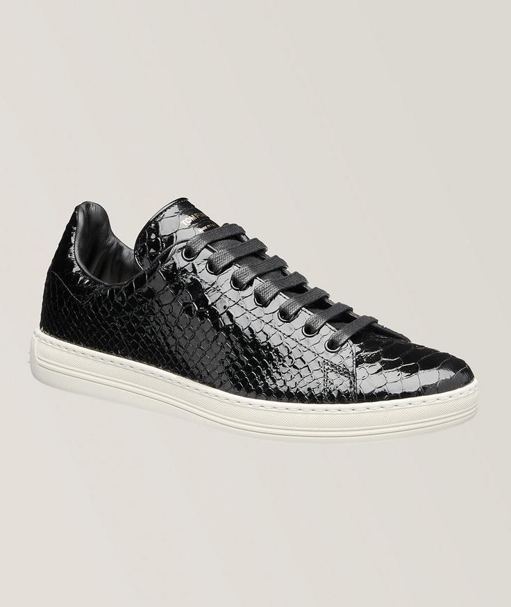 TOM FORD Embossed Crocodile Effect Sneakers 