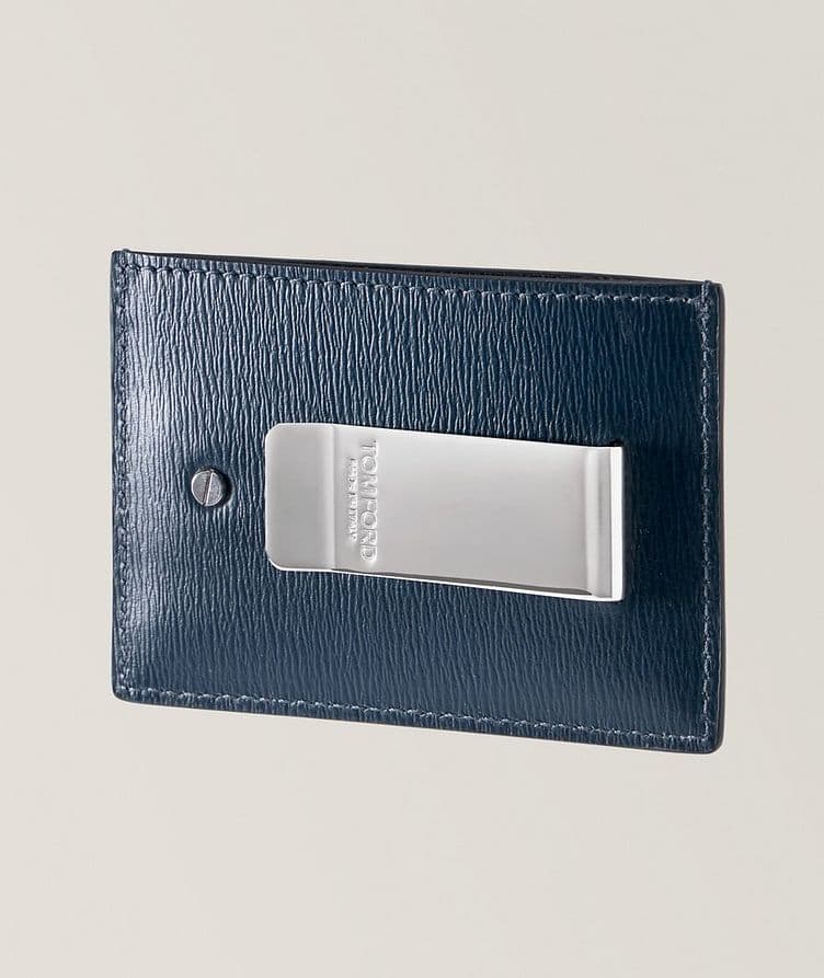 Grained Leather Money Clip  image 1