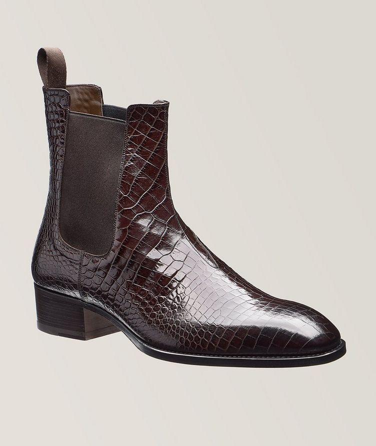 Crocodile Print Chelsea Boots  image 0