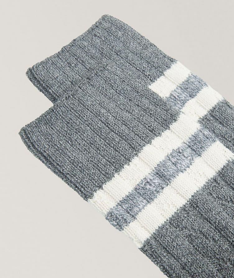 Cable Knit Cotton Socks  image 1