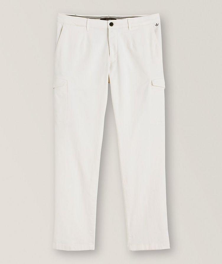 Pantalon cargo en coton extensible image 0