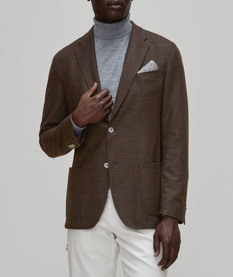 Checkered Wool-Blend Sport Jacket image 1