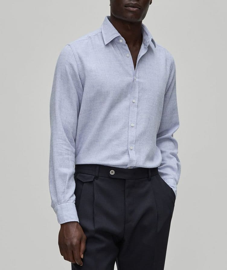 Chemise décontractée Lapo en coton et en laine image 1