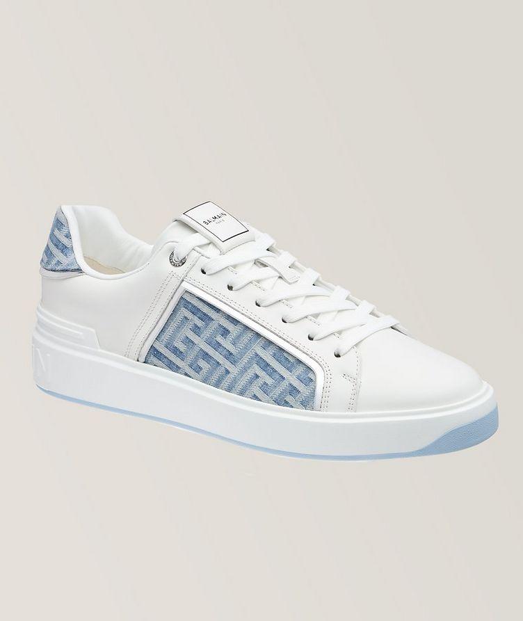 B-Court Monogramed Denim Leather Sneaker image 0