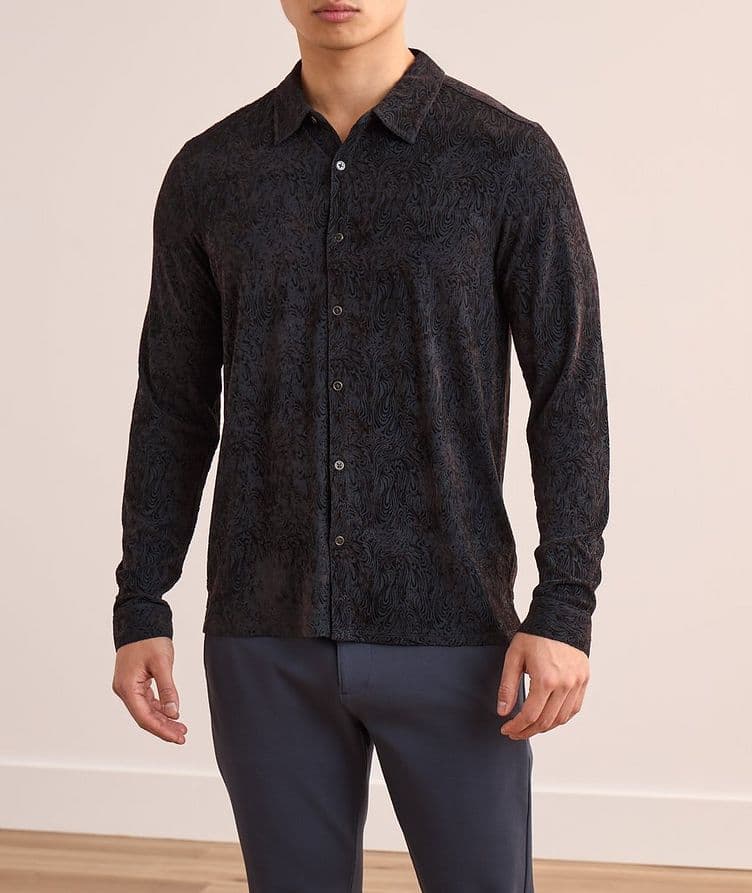 Chemise en mélange de modal à texture ondulée image 1