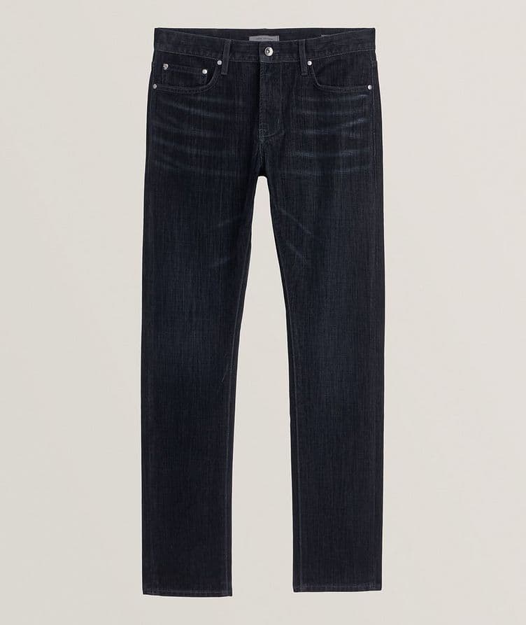 Velvet Flocked Denim Jeans image 0