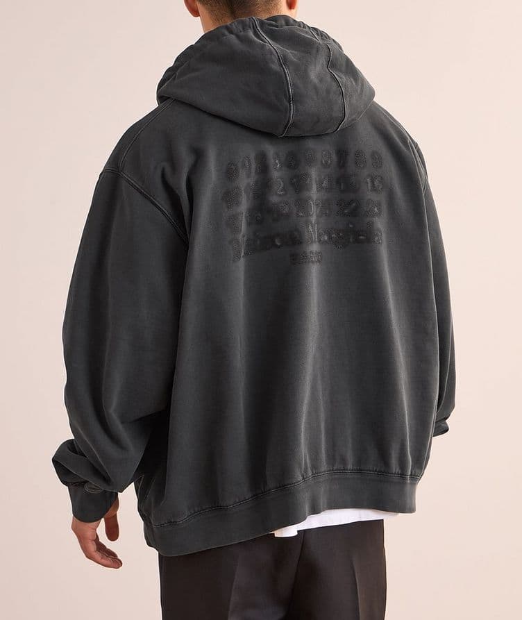 Numeric Logo Back Hooded Sweater image 2