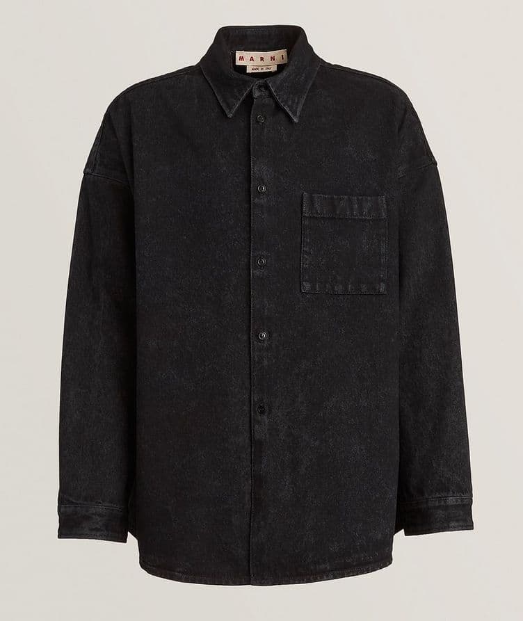 Marble Dye Cotton Overshirt image 0