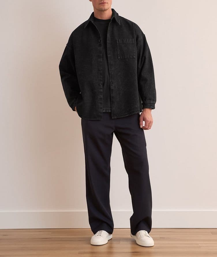 Marble Dye Cotton Overshirt image 5