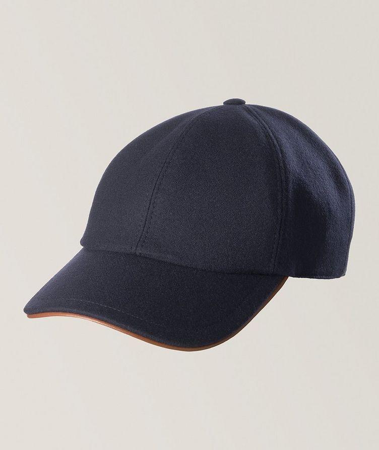 Wool Leather Trim Baseball Cap image 0