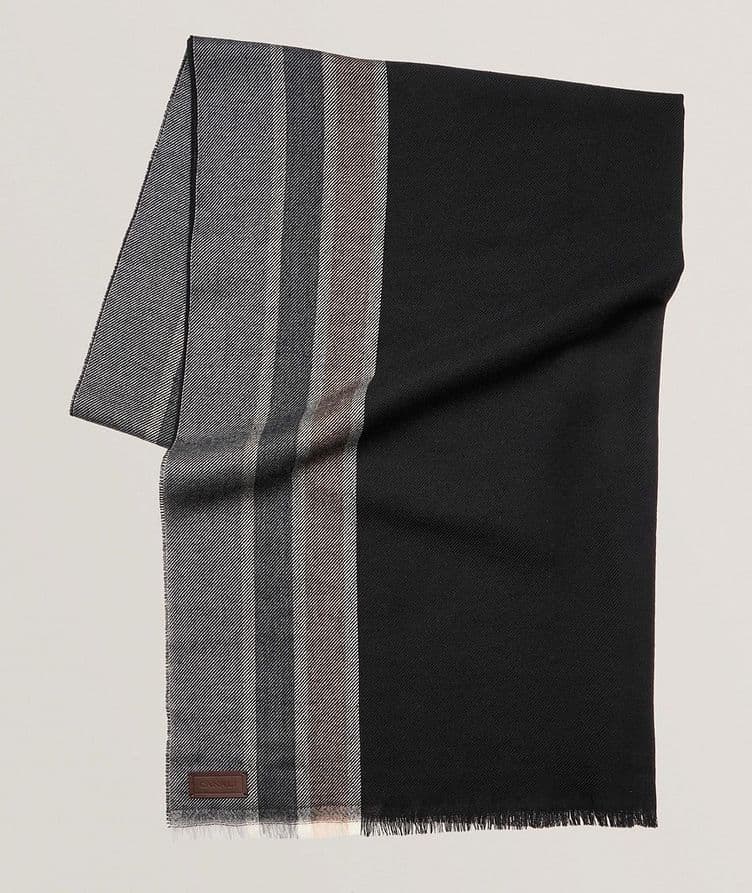 Striped Wool Scarf image 0