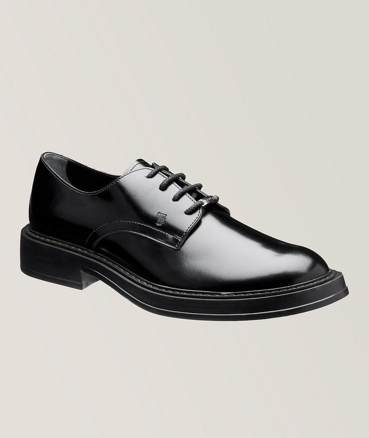 Tod's Polished Leather Lace-up Derbies