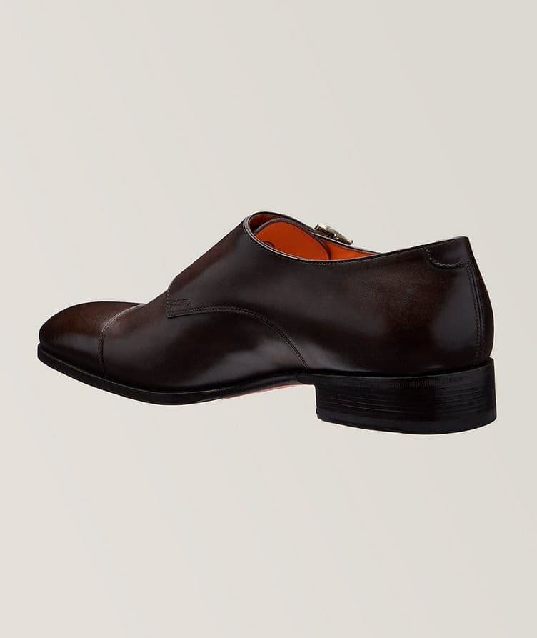 Carter Leather Double Monk-Strap Shoes image 1