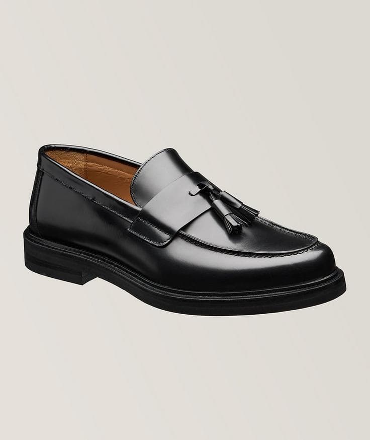 Harold Polished Leather Tassel Loafers