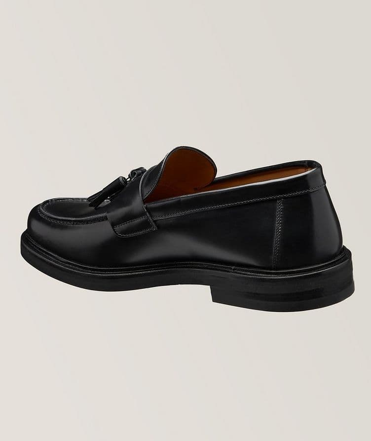 Polished Leather Tassel Loafers image 1