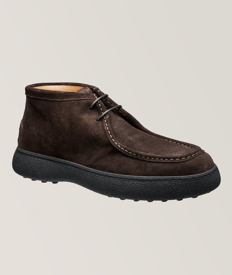 Suede Leather Lug Boots image 0