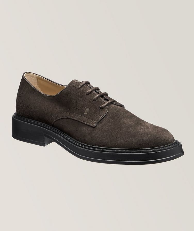 Suede Leather Chunky Derbies image 0