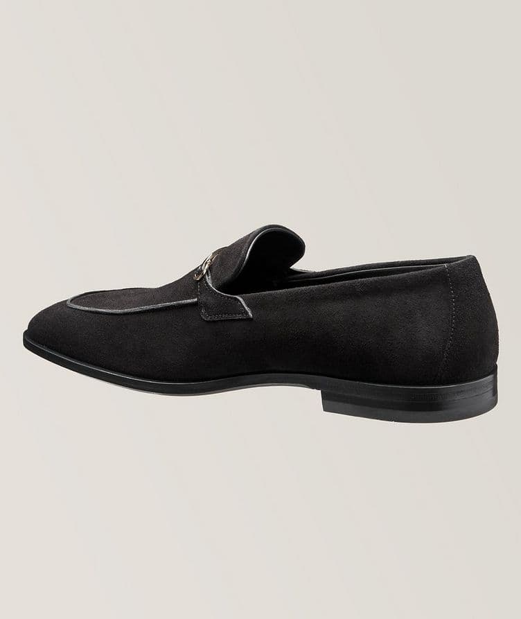 Gancini Ornament Suede Moccasins image 1