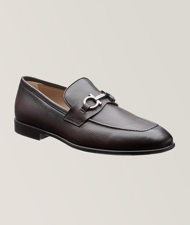 Foster Double Gancio Leather Loafers image 0