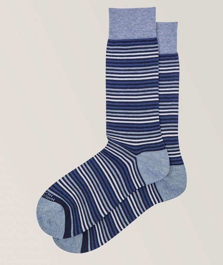 Simple Stripe Pima Cotton-Blend Socks image 0