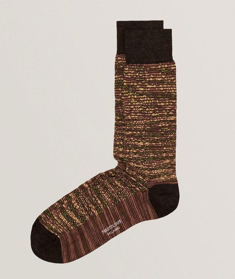 Falling Leaves Cotton-Blend Tweed Socks image 0