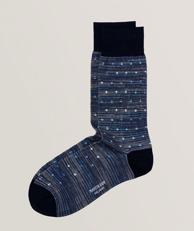 Polka Dot Cotton-Blend Socks image 0