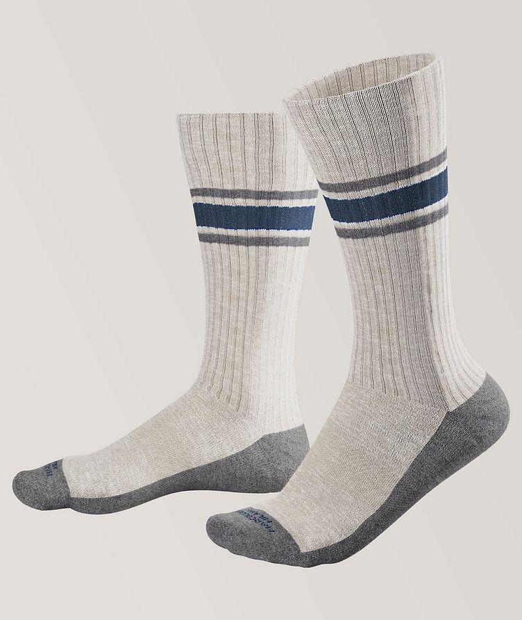 Flannel Pima Cotton-Blend Socks image 0