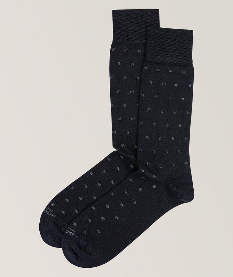 Chaussettes en mélange de modal à pois image 0