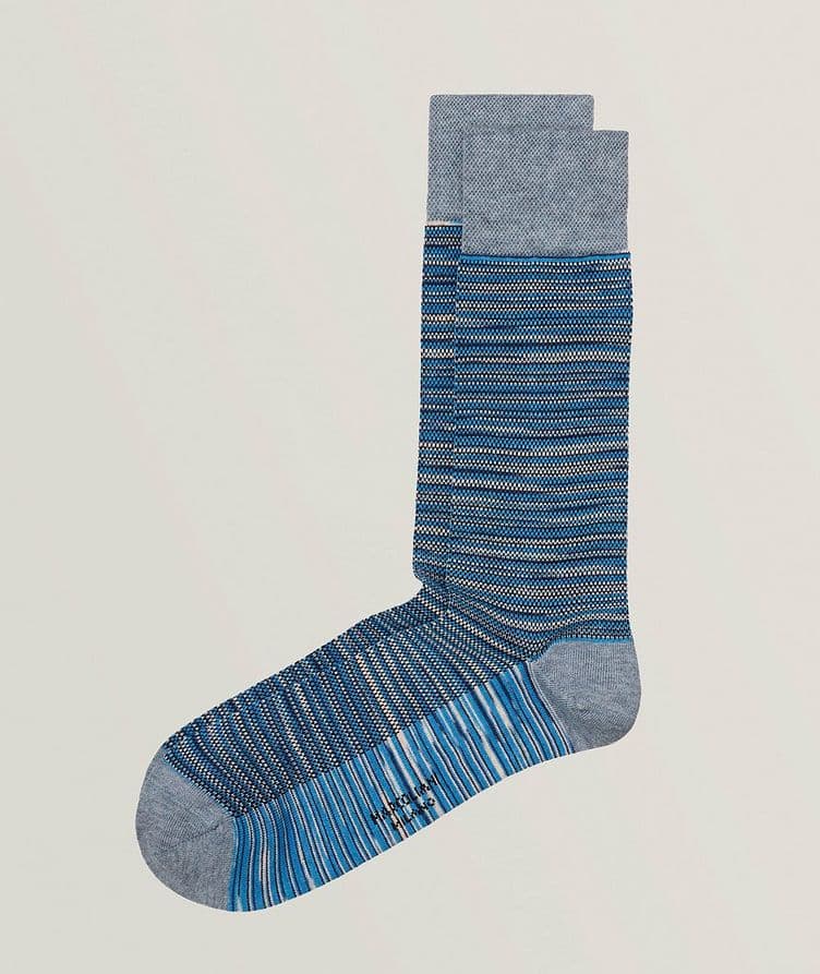 Shaded Pique Cotton-Blend  Socks image 0