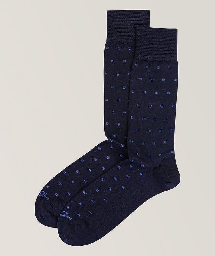 Chaussettes en mélange de modal à pois image 0