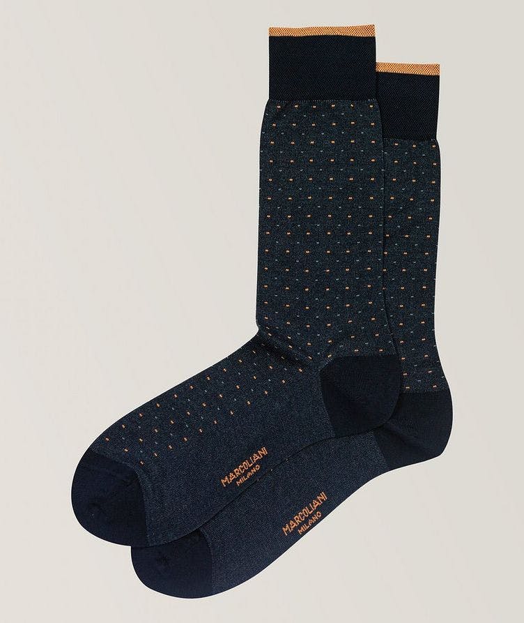 Varese Pindot Pima Cotton-Blend Socks image 0