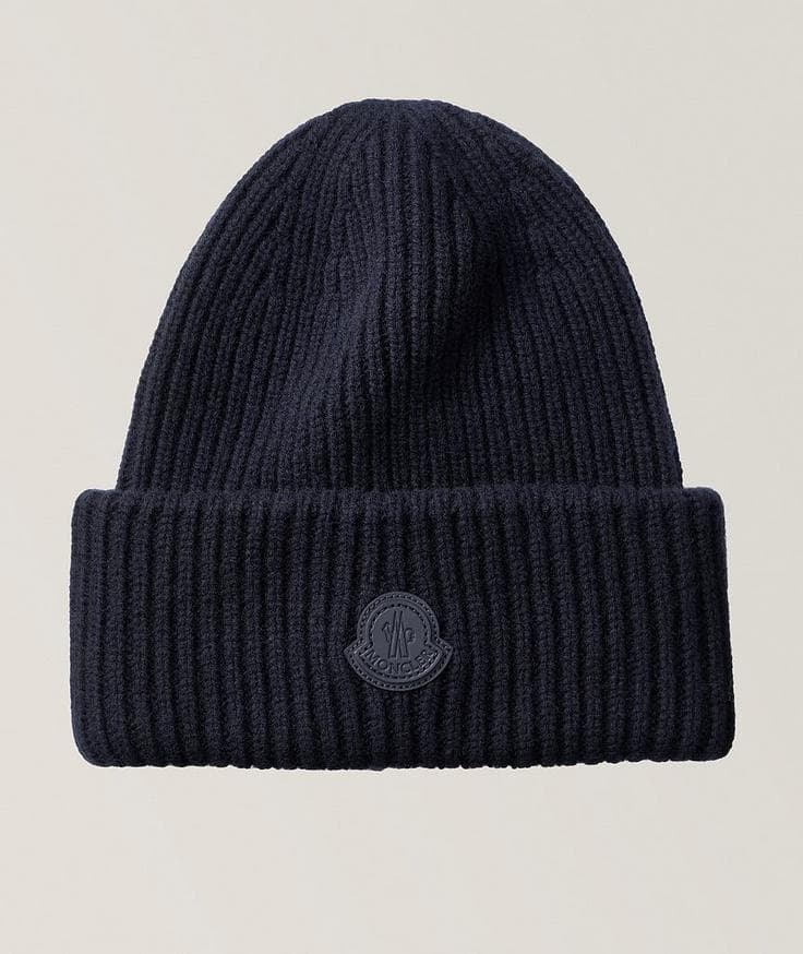 Moncler Herringbone Knit Cashmere Toque 