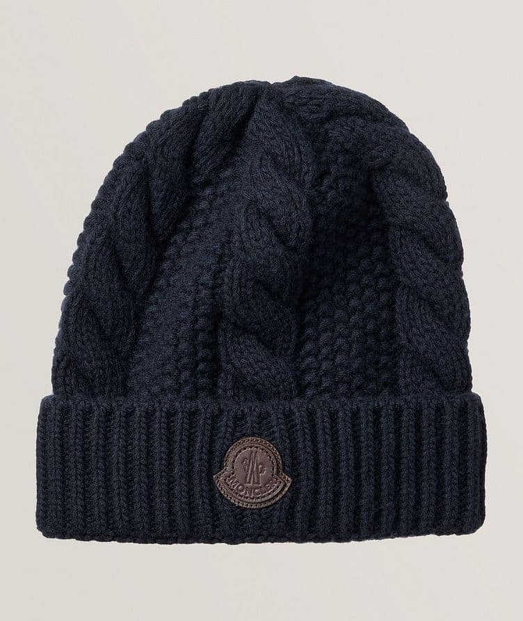 Cable Knit Logo Patch Toque image 0