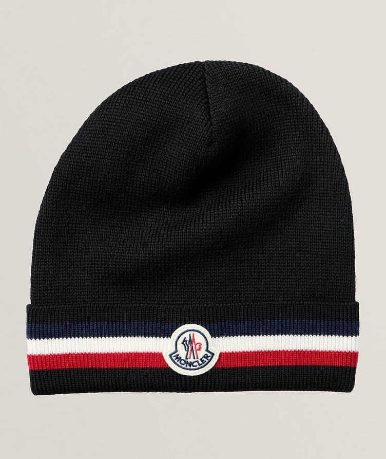 Virgin Wool Tri-Stripe Toque  image 0