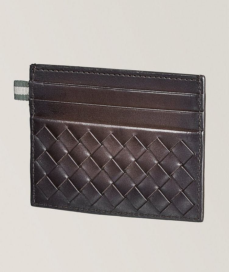 Woven Leather Card Holder  image 0