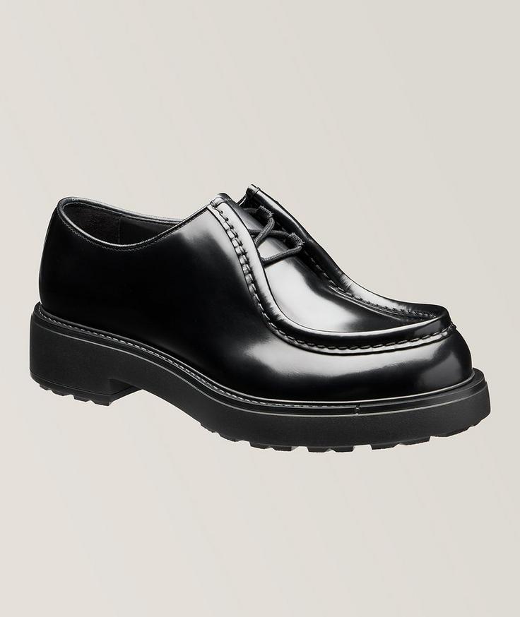 Prada Diapason Opaque Brushed Leather Shoes