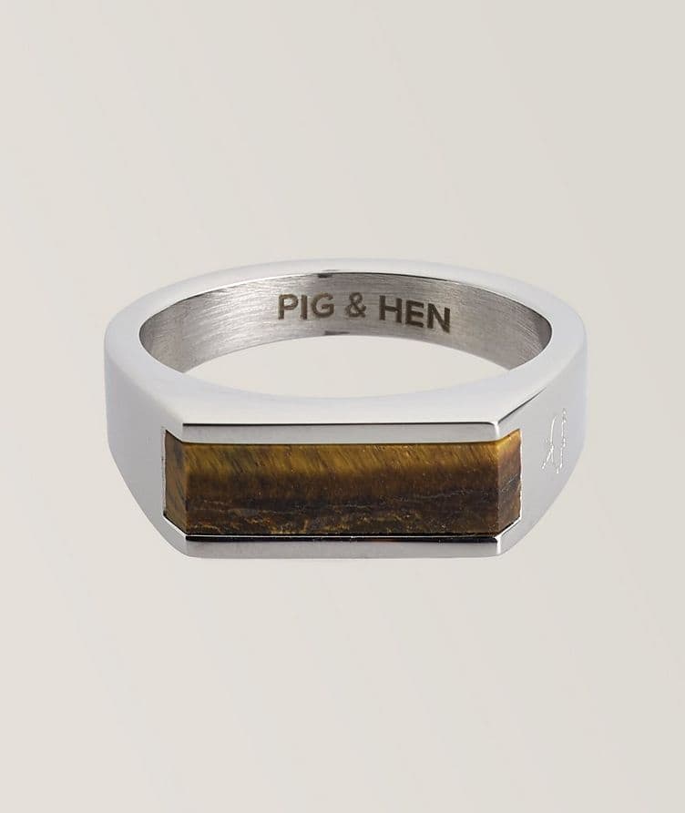 Tiger Eye Signet Ring  image 0