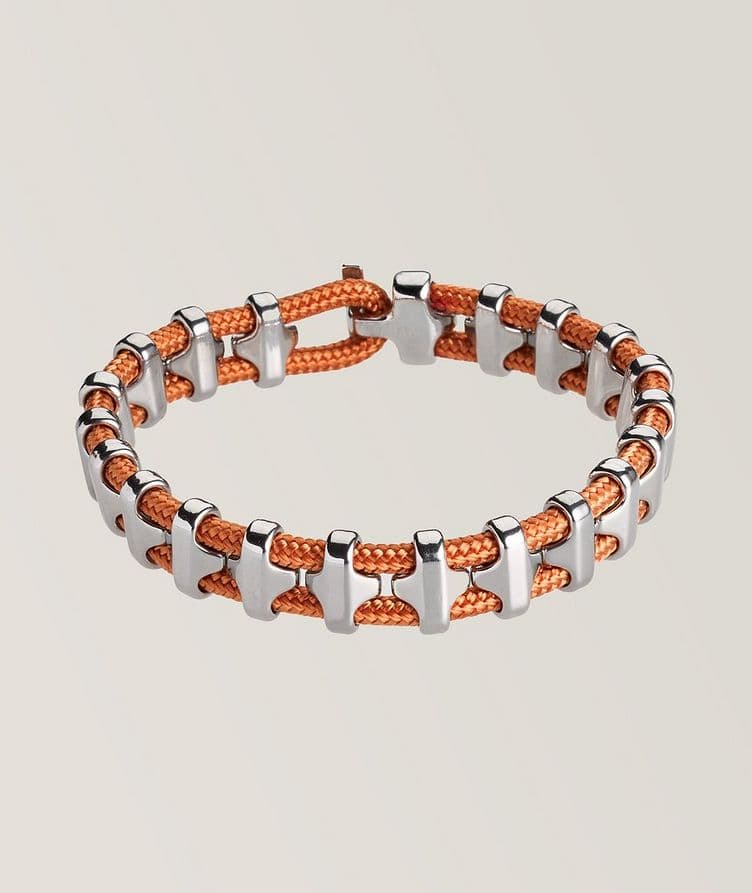 Bracelet Bold Bob en acier inoxydable et en corde image 0